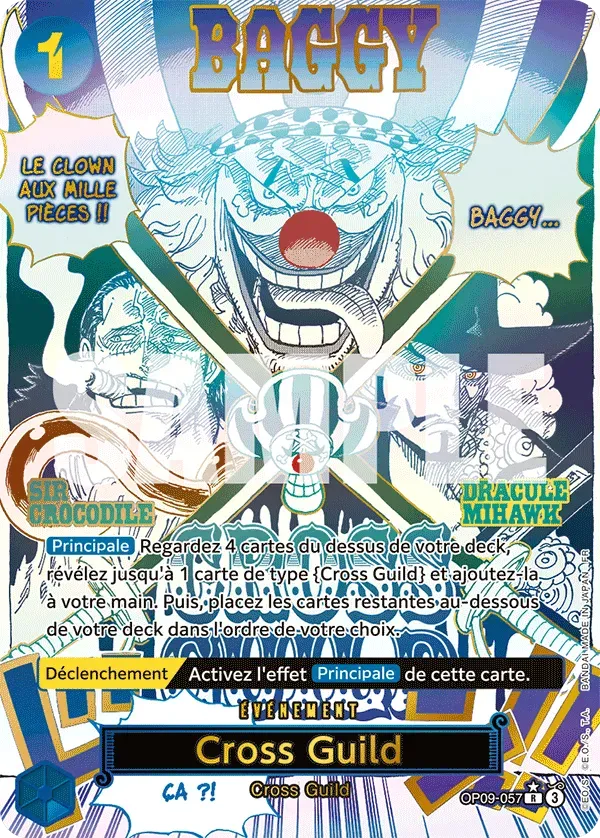 Carte One Piece Cross Guild V2 - PRB02 - FR OP09-057 Rare Parallèle The Best Vol.2 Neuf FR LorenZone