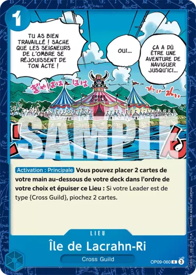 Carte One Piece Ile de Lacrahn-Ri OP09-060 C Les Nouveaux Empereurs Neuf FR LorenZone