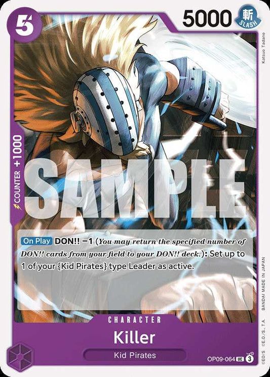Carte One Piece Killer OP09-064 UC Emperors In The New World Neuf EN LorenZone