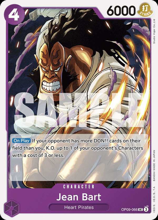 Carte One Piece Jean Bart OP09-066 UC Emperors In The New World Neuf EN LorenZone