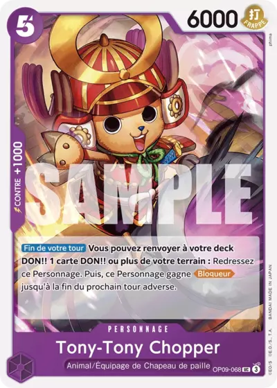 Carte One Piece Tony Tony.Chopper OP09-068 UC Les Nouveaux Empereurs Neuf FR LorenZone