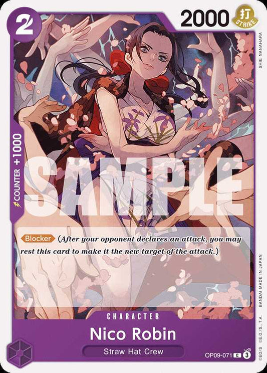 Carte One Piece Nico Robin OP09-071 C Emperors In The New World Neuf EN LorenZone