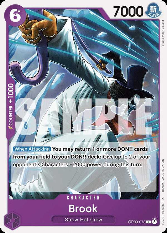 Carte One Piece Brook OP09-073 C Emperors In The New World Neuf EN LorenZone
