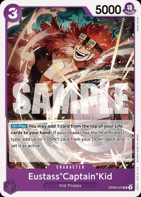 Carte One Piece Eustass Captain Kid OP09-075 UC Emperors In The New World Neuf EN LorenZone