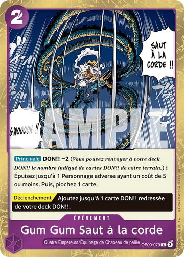 Carte One Piece Gum Gum Saut à la corde OP09-079 V2 - The Best Vol.2