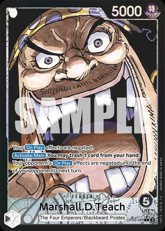 Carte One Piece Marshall.D.Teach V2 OP09-081 L Emperors In The New World Neuf EN LorenZone