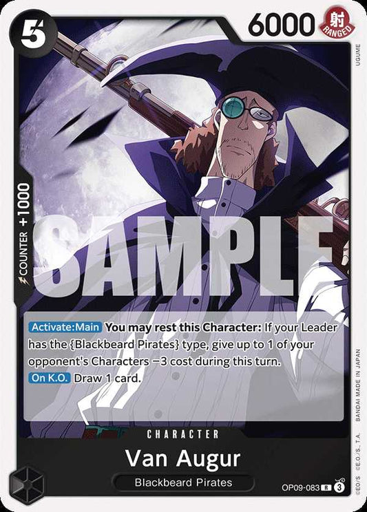 Carte One Piece Van Augur OP09-083 R Emperors In The New World Neuf EN LorenZone