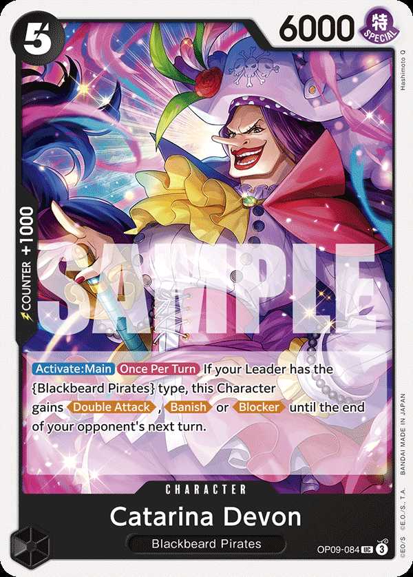 Carte One Piece Catarina Devon OP09-084 UC Emperors In The New World Neuf EN LorenZone