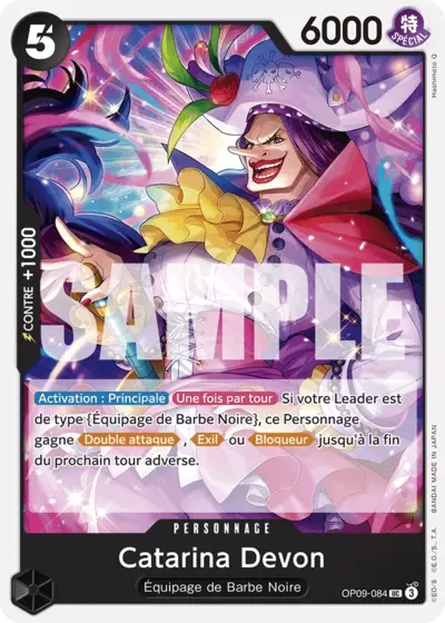Carte One Piece Catarina Devon OP09-084 UC Les Nouveaux Empereurs Neuf FR LorenZone