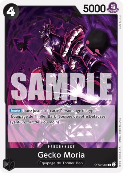 Carte One Piece Gecko Moria OP09-085 C Les Nouveaux Empereurs Neuf FR LorenZone