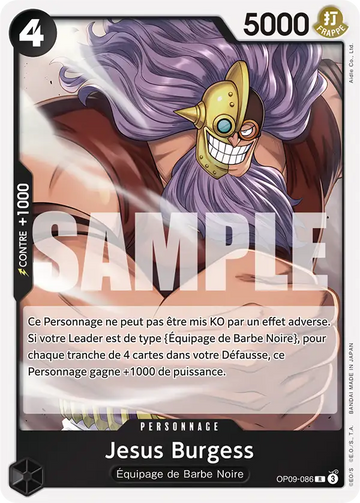 Carte One Piece Jesus Burgess OP09-086 V1 - The Best Vol.2