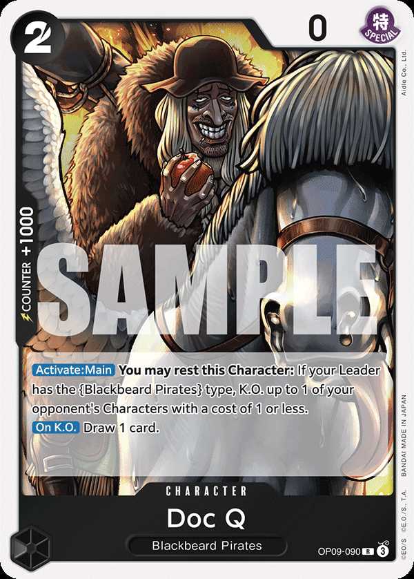 Carte One Piece Doc Q OP09-090 R Emperors In The New World Neuf EN LorenZone