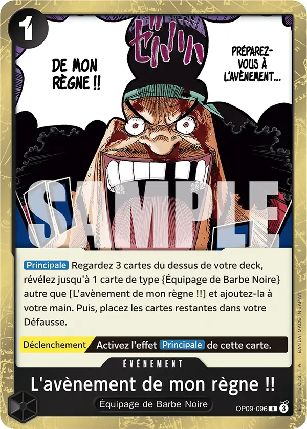 Carte One Piece OP09-096 L'avènement de mon règne !! V1 | LorenZone