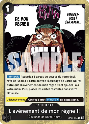 Carte One Piece L'avènement de mon règne !! OP09-096 V1 - The Best Vol.2