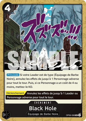 Carte One Piece Black Hole OP09-098 V1 - The Best Vol.2