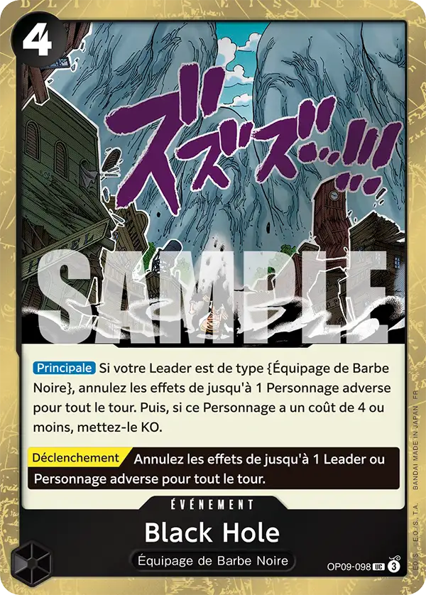Carte One Piece OP09-098 Black Hole V2 | LorenZone