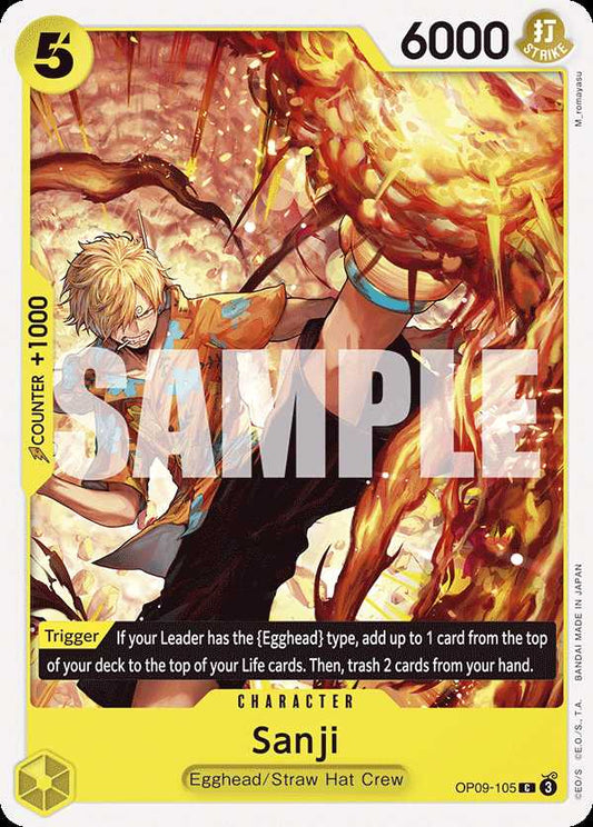 Carte One Piece Sanji OP09-105 C Emperors In The New World Neuf EN LorenZone