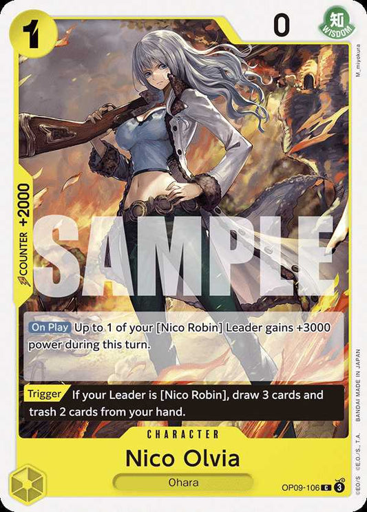 Carte One Piece Nico Olvia OP09-106 C Emperors In The New World Neuf EN LorenZone