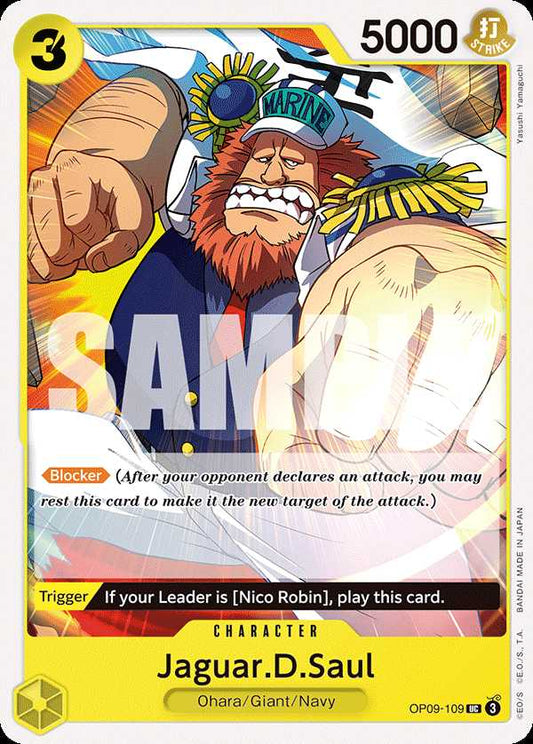 Carte One Piece Jaguar.D.Saul OP09-109 UC Emperors In The New World Neuf EN LorenZone