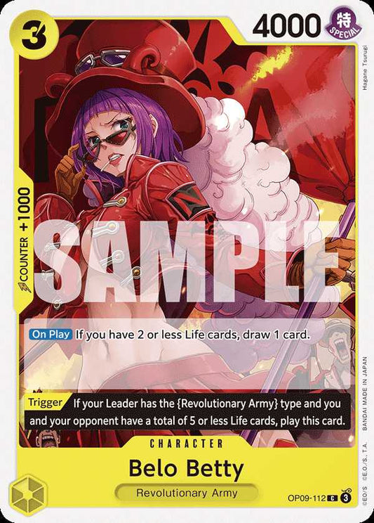 Carte One Piece Belo Betty OP09-112 C Emperors In The New World Neuf EN LorenZone