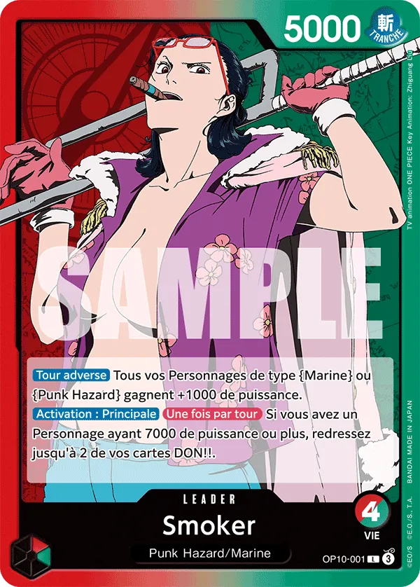Carte One Piece Smoker V1 - FR OP10-001 L Sang Royal Neuf FR LorenZone