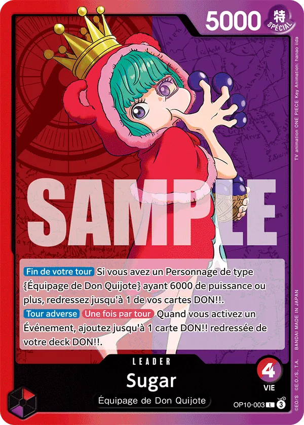 Carte One Piece Sugar V1 - FR OP10-003 L Sang Royal Neuf FR LorenZone