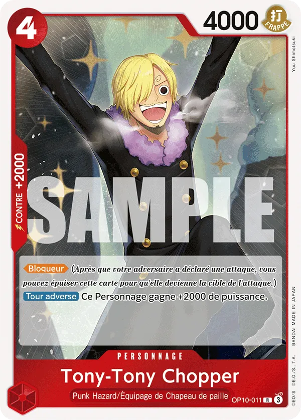 Carte One Piece Tony Tony.Chopper - FR OP10-011 R Sang Royal Neuf FR LorenZone