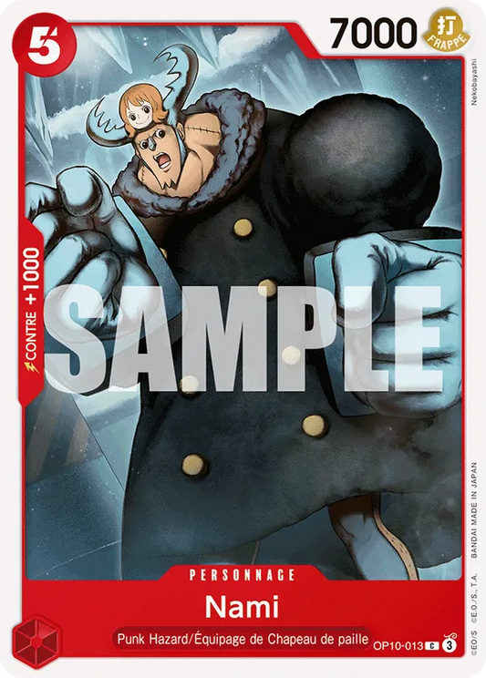 Carte One Piece Nami - FR OP10-013 C Sang Royal Neuf FR LorenZone