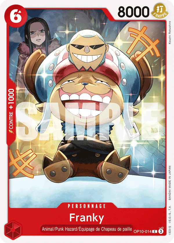 Carte One Piece Franky - FR OP10-014 C Sang Royal Neuf FR LorenZone