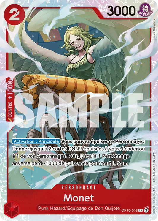 Carte One Piece Monet V1 - FR OP10-016 SR Sang Royal Neuf FR LorenZone