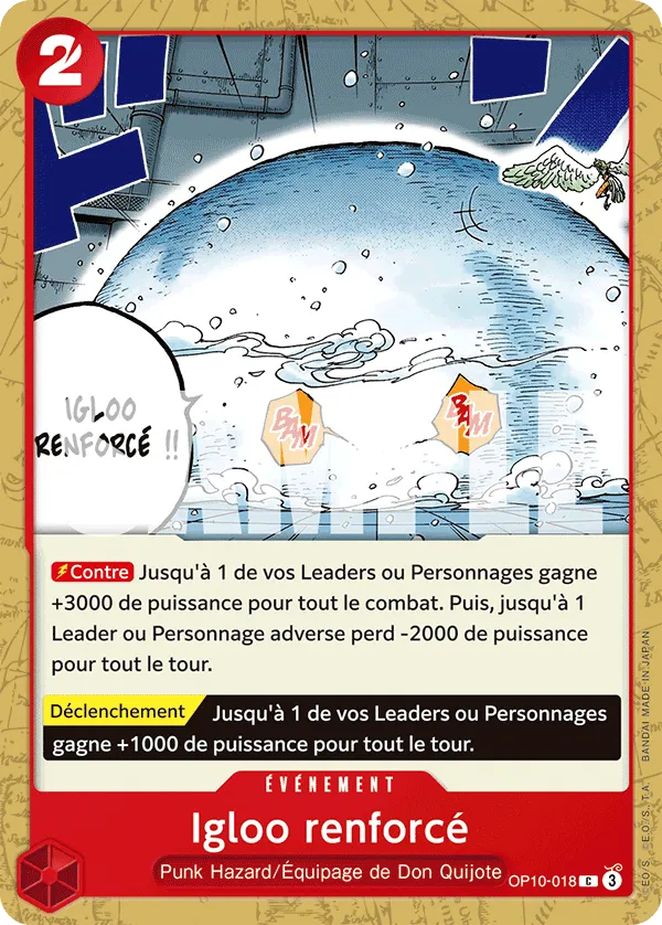 Carte One Piece OP10-018 Igloo renforcé V1 | LorenZone