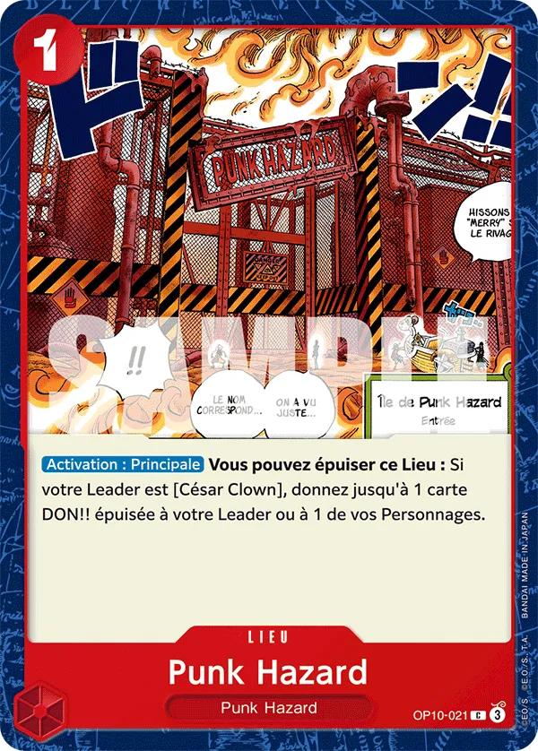 Carte One Piece Punk Hazard - FR OP10-021 C Sang Royal Neuf FR LorenZone