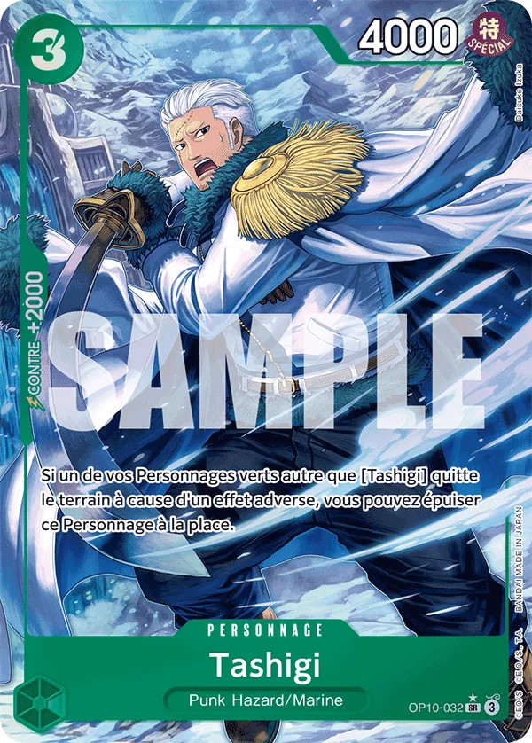 Carte One Piece Tashigi V2 - FR OP10-032 SR-P Sang Royal Neuf FR LorenZone