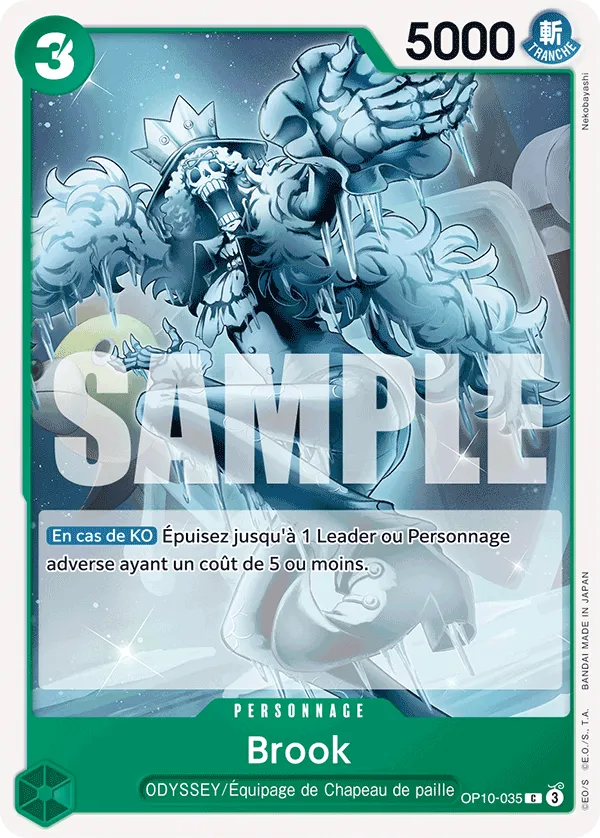 Carte One Piece Brook - FR OP10-035 C Sang Royal Neuf FR LorenZone