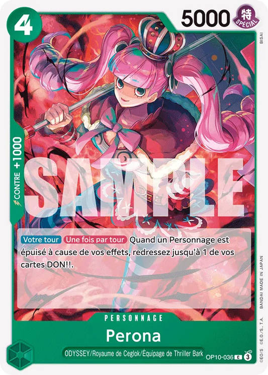 Carte One Piece Perona - FR OP10-036 C Sang Royal Neuf FR LorenZone