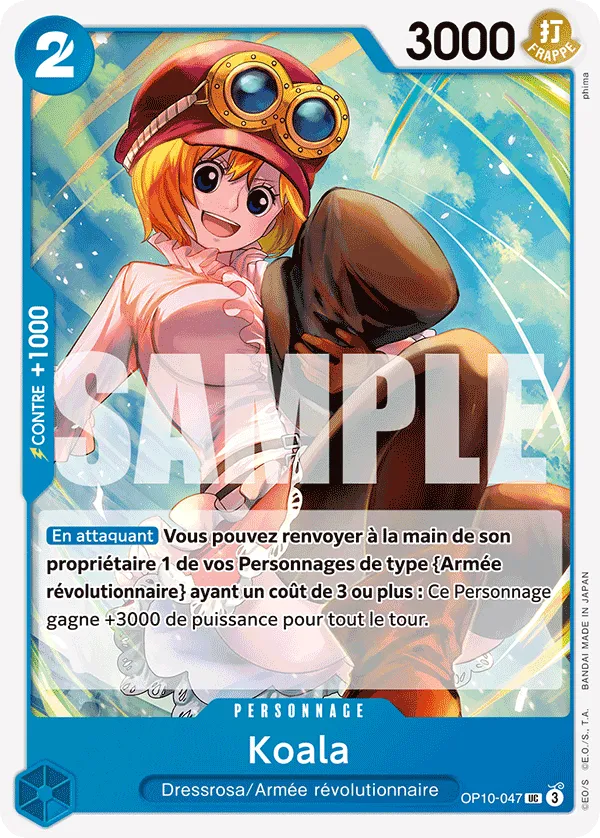 Carte One Piece Koala - FR OP10-047 UC Sang Royal Neuf FR LorenZone