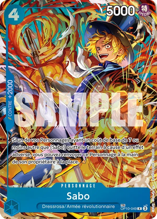 Carte One Piece Sabo - FR OP10-049 TR L'héritage du Maître Neuf FR LorenZone