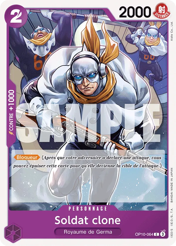 Carte One Piece Soldat Clone - FR OP10-064 C Sang Royal Neuf FR LorenZone