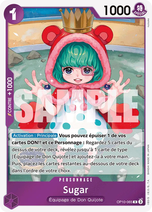 Carte One Piece Sugar - FR OP10-065 R Sang Royal Neuf FR LorenZone