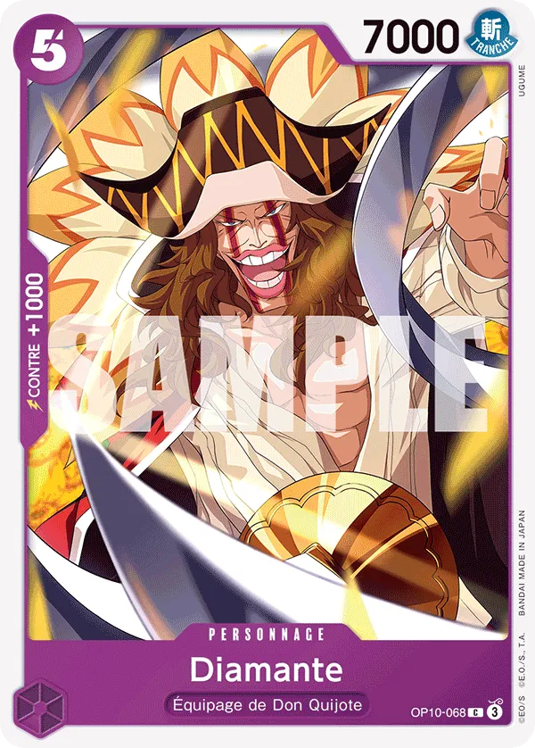 Carte One Piece Diamante - FR OP10-068 C Sang Royal Neuf FR LorenZone