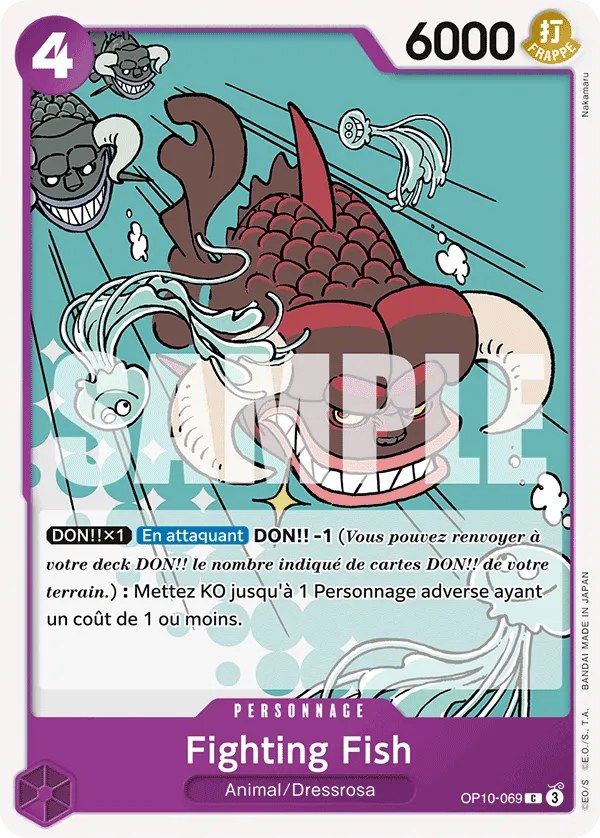 Carte One Piece Fighting Fish - FR OP10-069 C Sang Royal Neuf FR LorenZone