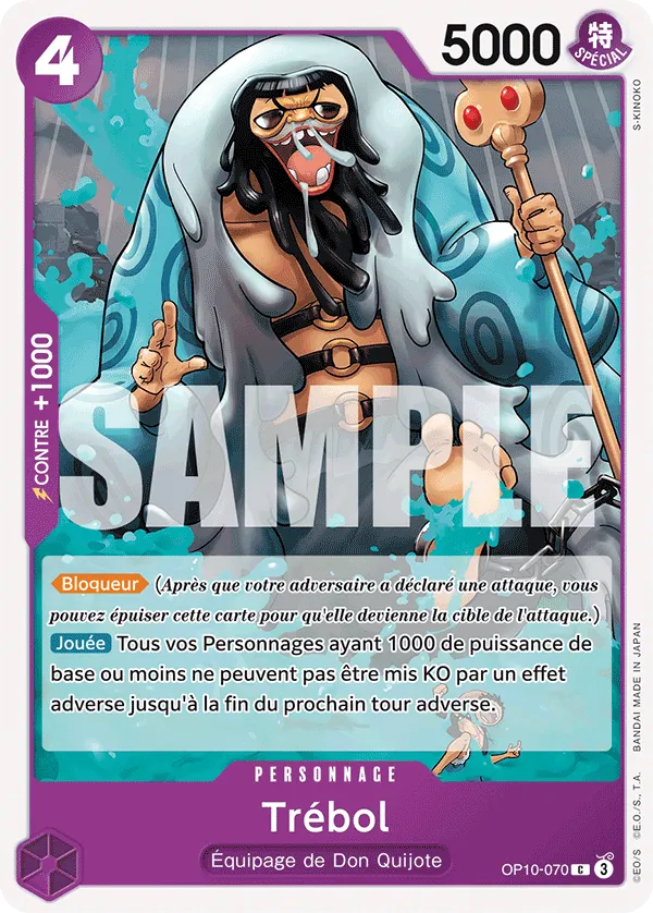 Carte One Piece Trébol - FR OP10-070 C Sang Royal Neuf FR LorenZone
