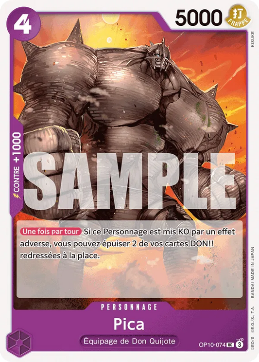 Carte One Piece Pika - FR OP10-074 UC Sang Royal Neuf FR LorenZone