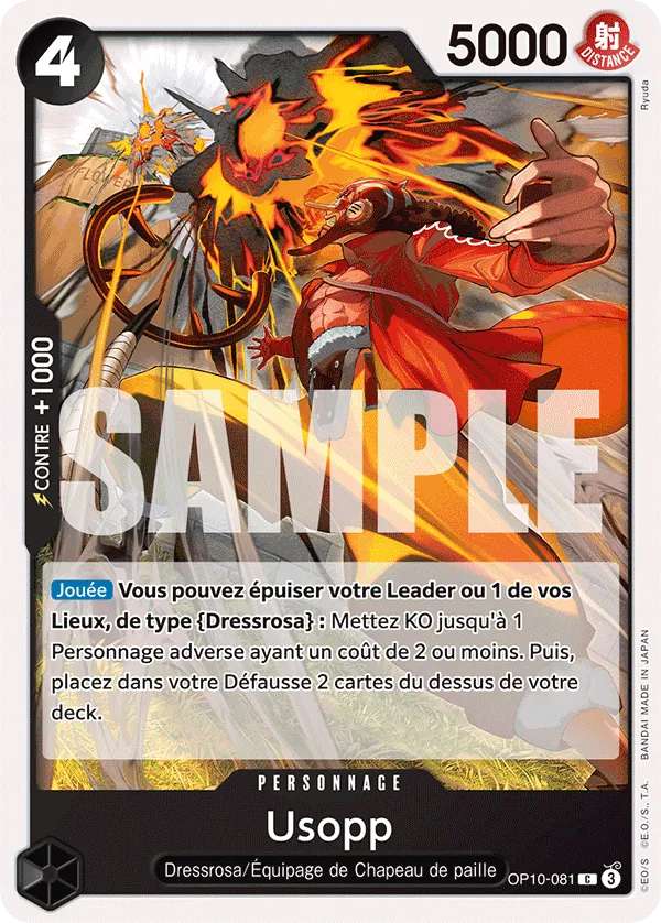 Carte One Piece Usopp - FR OP10-081 C Sang Royal Neuf FR LorenZone