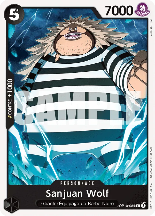 Carte One Piece Sanjuan Wolf - FR OP10-084 C Sang Royal Neuf FR LorenZone