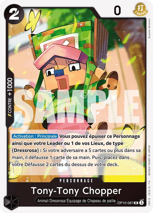 Carte One Piece Tony-Tony Chopper OP10-087 UC Sang Royal Neuf FR LorenZone