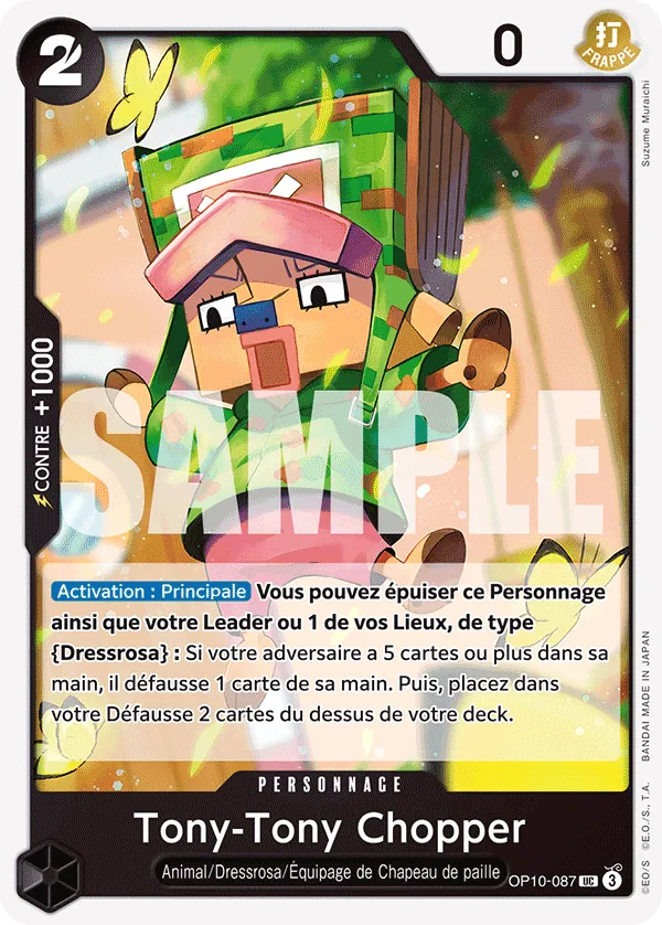 Carte One Piece Tony-Tony Chopper OP10-087 UC Sang Royal Neuf FR LorenZone