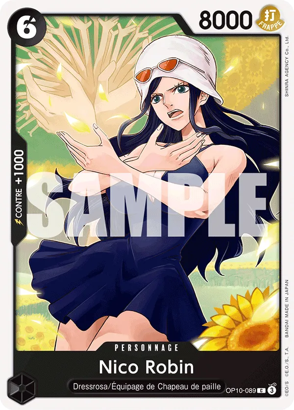 Carte One Piece Nico Robin - FR OP10-089 C Sang Royal Neuf FR LorenZone