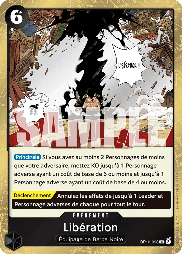 Carte One Piece Libération - FR OP10-098 R Sang Royal Neuf FR LorenZone