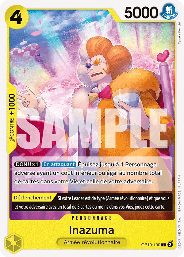 Carte One Piece Inazuma - FR OP10-100 C Sang Royal Neuf FR LorenZone